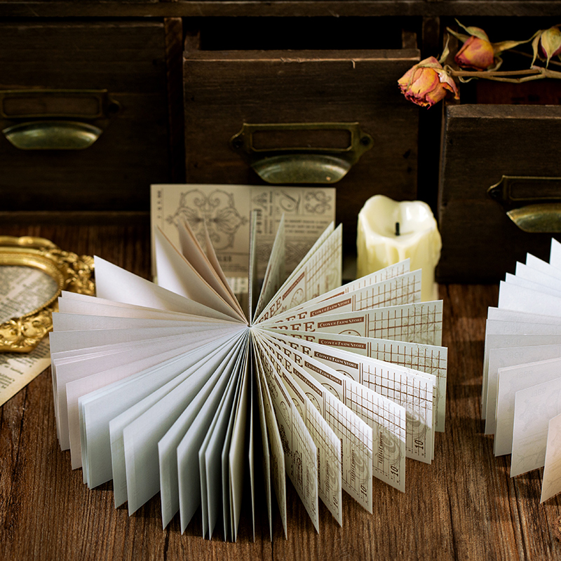 50 pcs/lot Vintage Decorative paper Antique ticket Collage Scrapbooking material paper handmade Diy Diary Craft Supplies