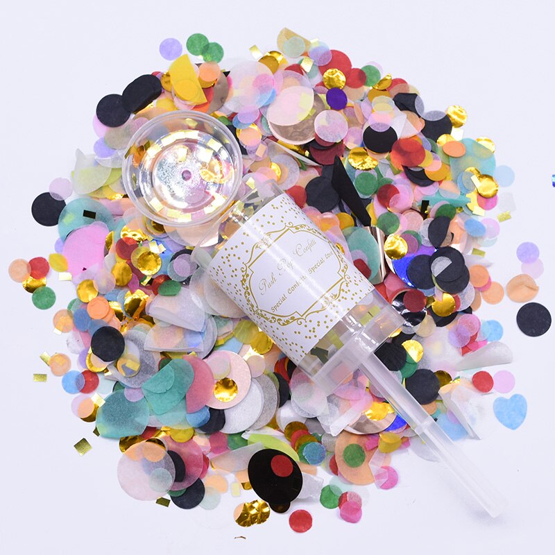 1Pc Blauw/Roze Geslacht Onthullen Party Decoratie Push Pop Confetti Poppers Kanonnen Het Een Jongen Meisje Baby onthullen Feestartikelen: B12