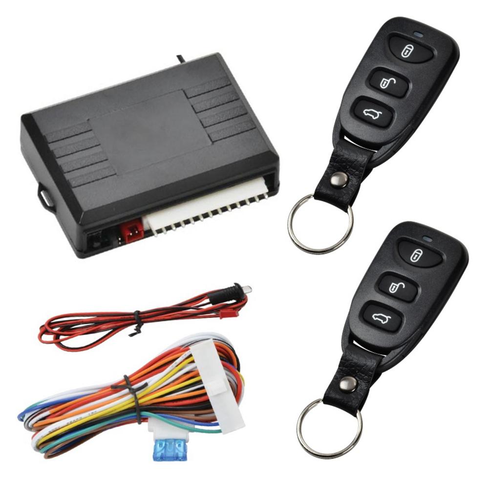 12V Universele Alarmsysteem Auto Automatische Centrale Kit Deurslot Voertuig Afstandsbediening Systeem Start Knop Centrale Sluiting