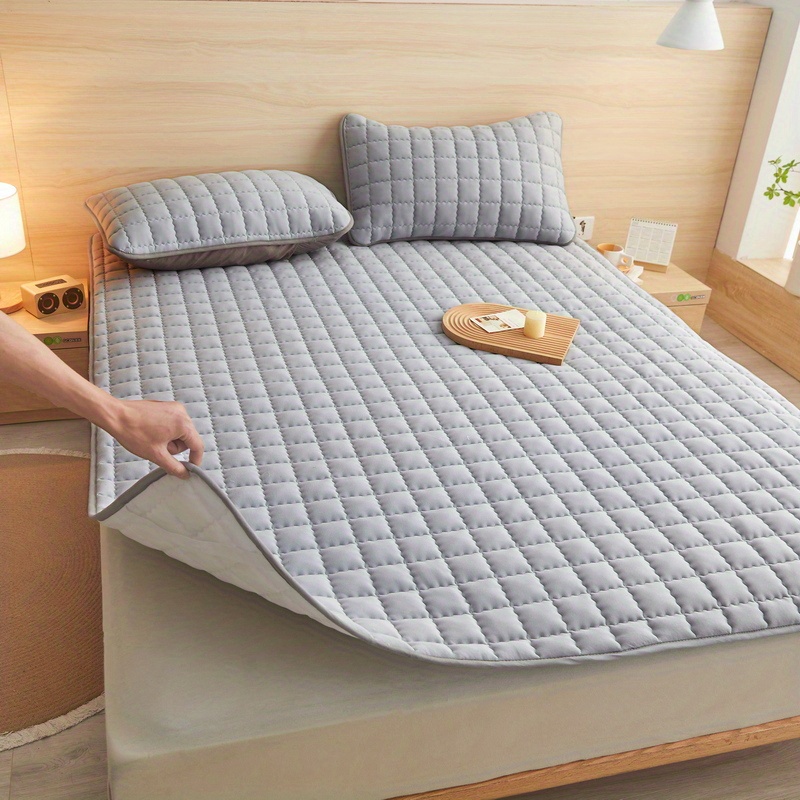 1Pc Waterdichte Zachte Matrashoes, Warme En Zachte Matrasbeschermer, Luierbestendig Opvouwbaar Huishoudelijk Beddengoed (Zonder Pillowcas