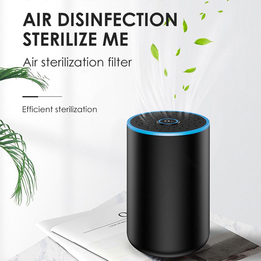 Portable Car Air Purifier Low Noise Lightweight Air Cleaner USB Wireless Deodorant Aromatherapy Humidifier