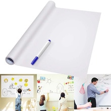 PVC Back Sticky White Board Roll Up Herbruikbare Message Board Herinneren Memo Pad HVR88