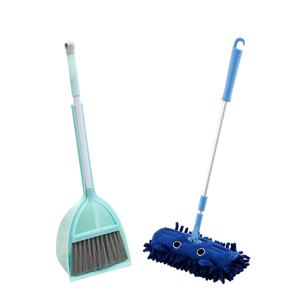 MrY Kitchen Broom Toys Children Pretend Play Toy Mops Floor Cleaning Pretend Play Cleaning Toy Set Miniature Utensils Toys Mops: A2