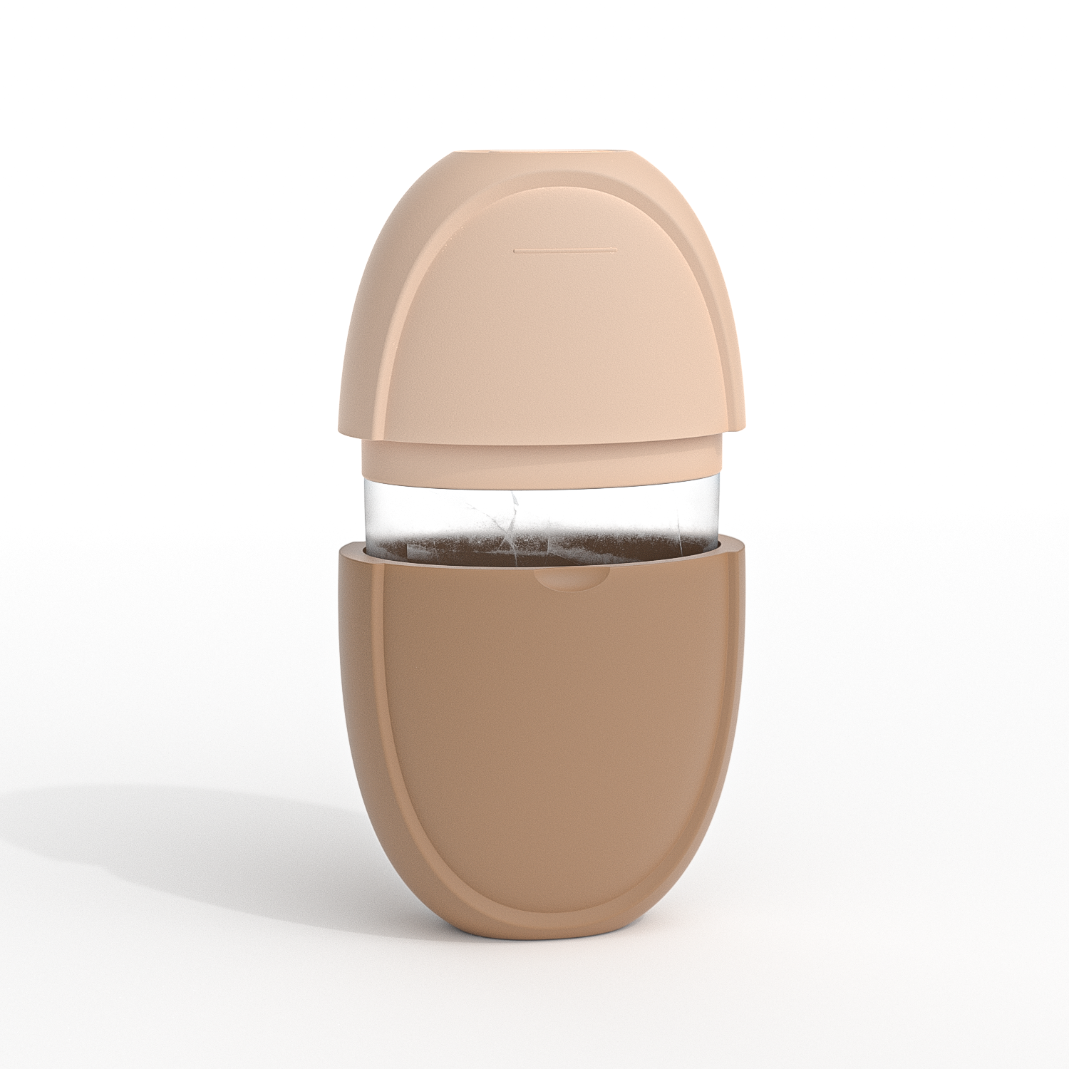 Siliconen Ijsroller Mal Mini Draagbaar Gezichtsreinigingstool Koud Kompres Rustgevende Massage Ijsdoos Duurzaam Huidverzorgingstool: Goud