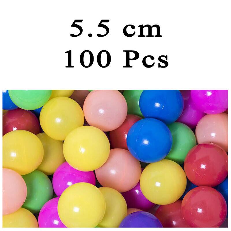 50 100 200 stks/partij Kleurrijke Bal Speelgoed Opblaasbare Zacht Plastic Oceaan Bal Milieuvriendelijke Kind Baby Zwemmen Zwembad Pit Tent Water speelgoed: B-100