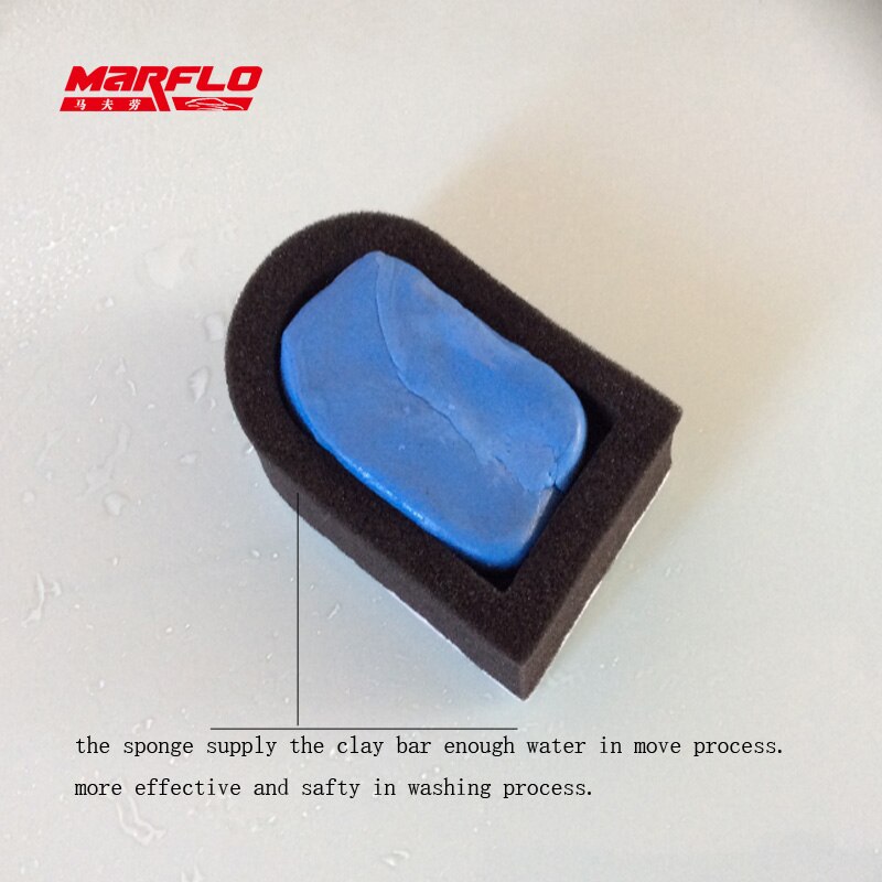 Marflo Magic Clay Bar 4 Stuks Met Spons Applicator Blauw Geel Auto Cleaning Clay Bar Auto Detailing Schoon Klei Door brilliatech