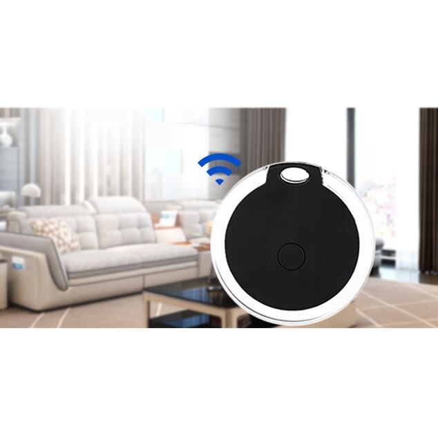 Mini rund nyckelfinnare bluetooth 4.0 smart tracker alarm anti lost tracker selfie controller whistle