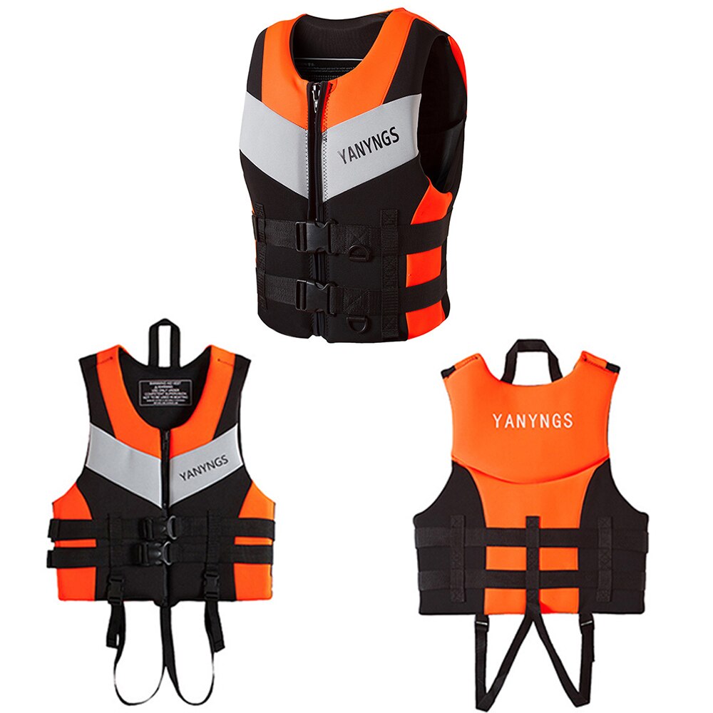 Water Sports Fishing Water Ski Vest Kayaking Boating Swimming Drifting Safety Vest Adults Life Jacket Neoprene Safety Life Vest