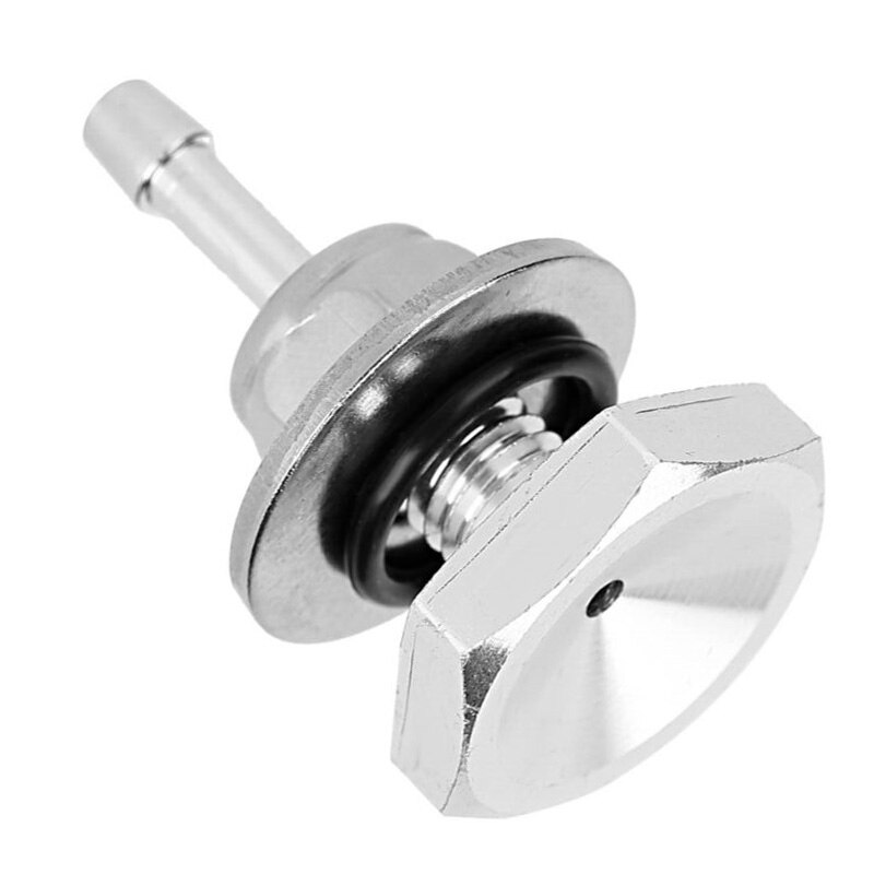 1pcs Silver Turbocharger Boost Pipe Hose Nipple Turbo Vacuum VAC Gauge Fitting