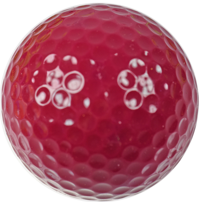 Balles de Golf Double couche en caoutchouc, 5 pièces/1 ensemble, haute élasticité, intérieur, Swing de Golf, balle d&#39;entraînement, bonne , 10 couleurs,: 5PCS Maroon