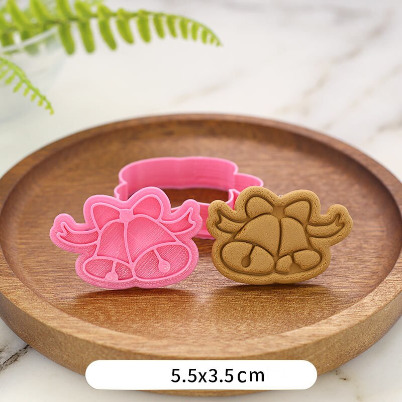 Weihnachten Keks Form 3D Cookie Plunger Mold DIY Santa Claus Modell Backform Werkzeug Weihnachten Backform: BT2009-YD019-14