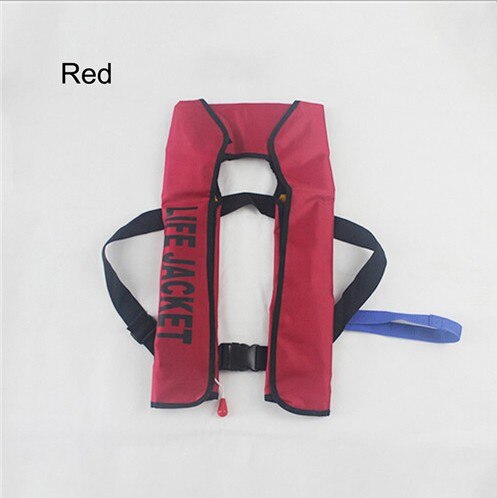 Swiming Life Vest-chaleco salvavidas de pesca, 5 segundos, automático, inflable, de rescate, 15kg, kayak de flotabilidad, mujer/hombre: RED