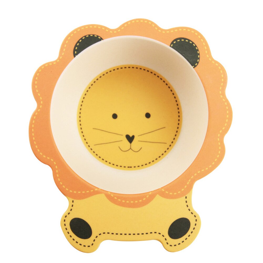 Bol Ramen en en Fiber de bambou, Kawaii, à nouilles, pour enfants, bébés, vaisselle de table: Lion