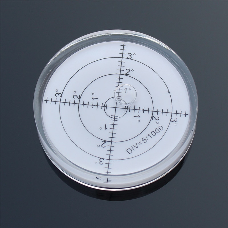 Haccury 60*12mm cirkulärt vattenpass med rund bubbelpass universal grader
