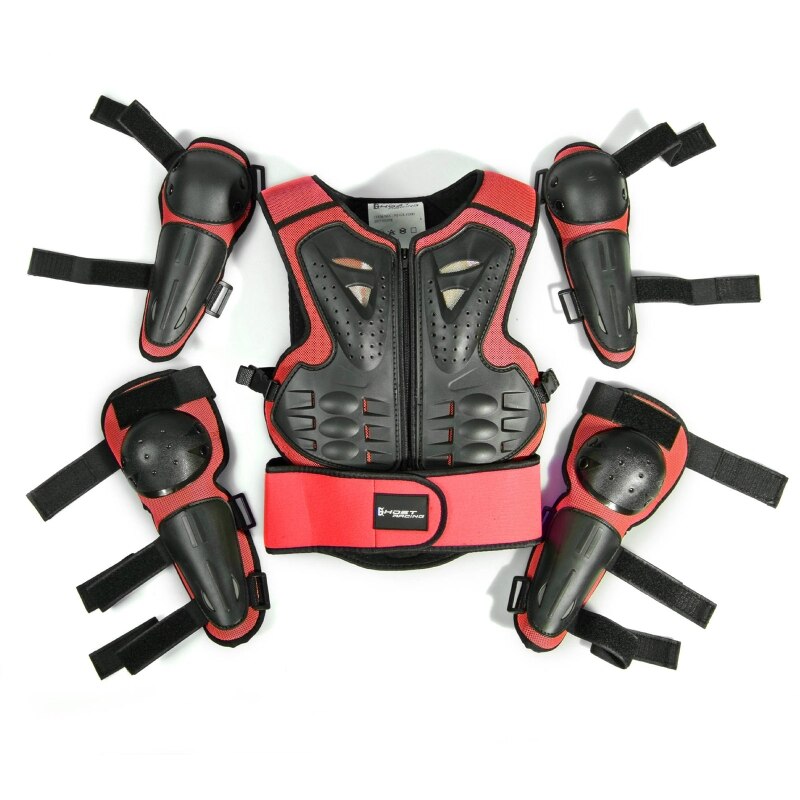 Kids Full Body Armor Beschermende Kleding Elleboog Knie Bescherming Pads Voor Motorcross