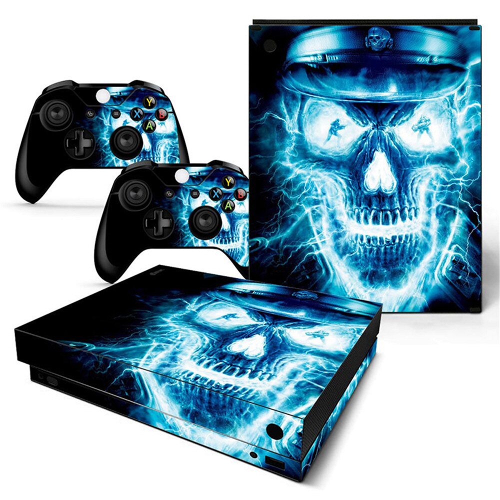 Game Full Cover Skin Console &amp; Controller Decal Stickers for Xbox One X Skin Stickers Vinyl: TN-XBONEX-5043