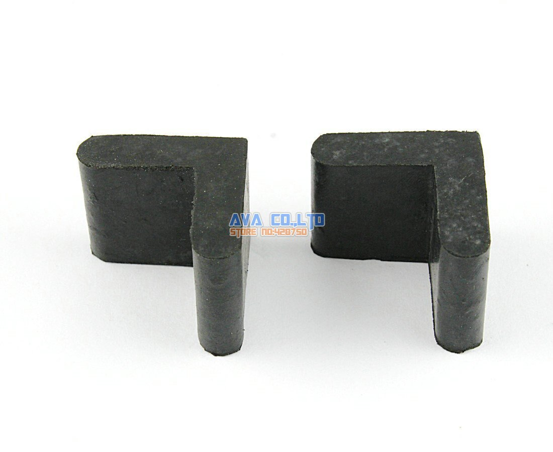 24 Pieces 25 x 25mm L Shape Furniture Feet Rubber Cover Angle Feet Pad Black