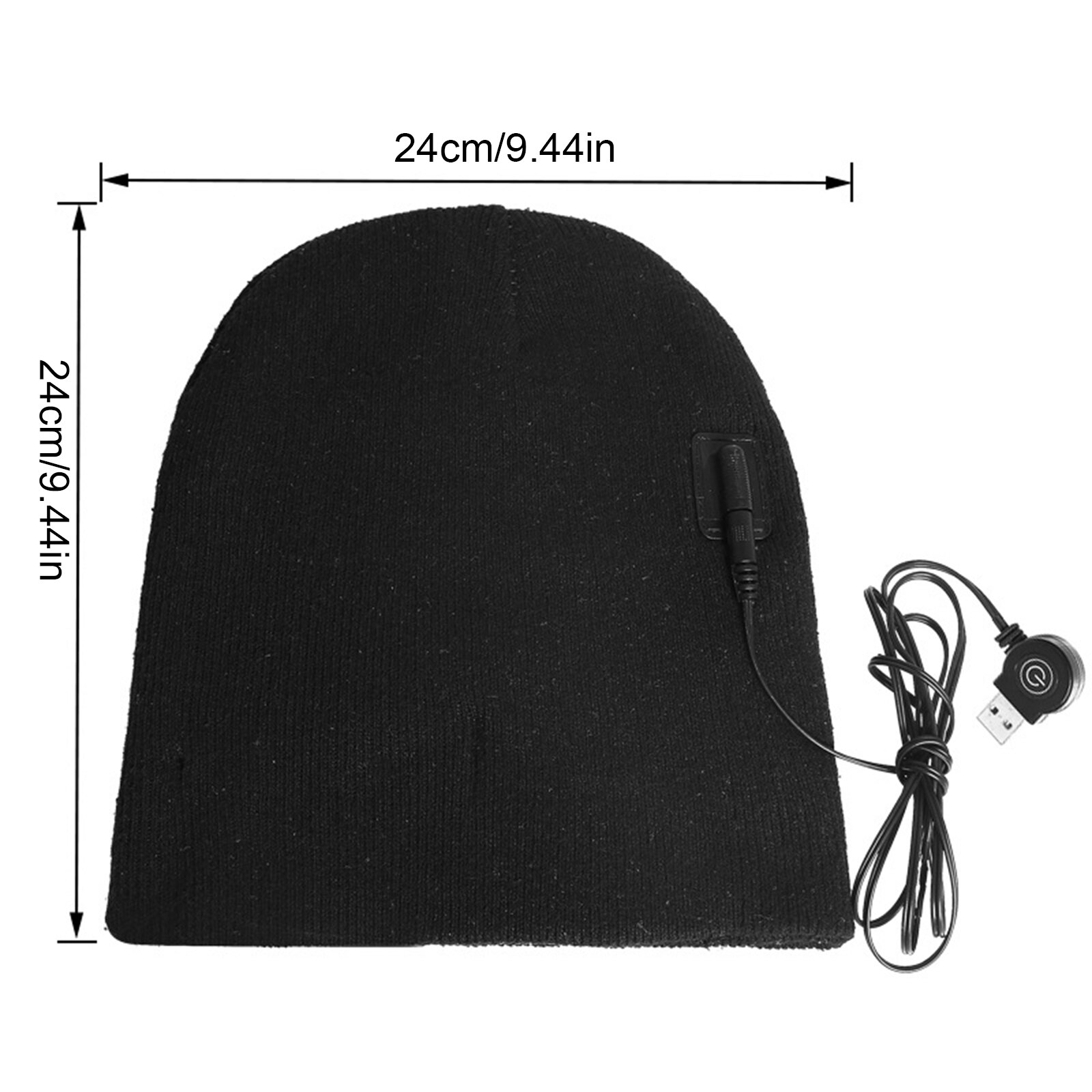 Winter outdoor pet, verwarmde muts, outdoor sportmuts, skimuts, usb-oplaadbare sportmuts, winterfietsmuts, polyester, elektrisch verwarmde pet
