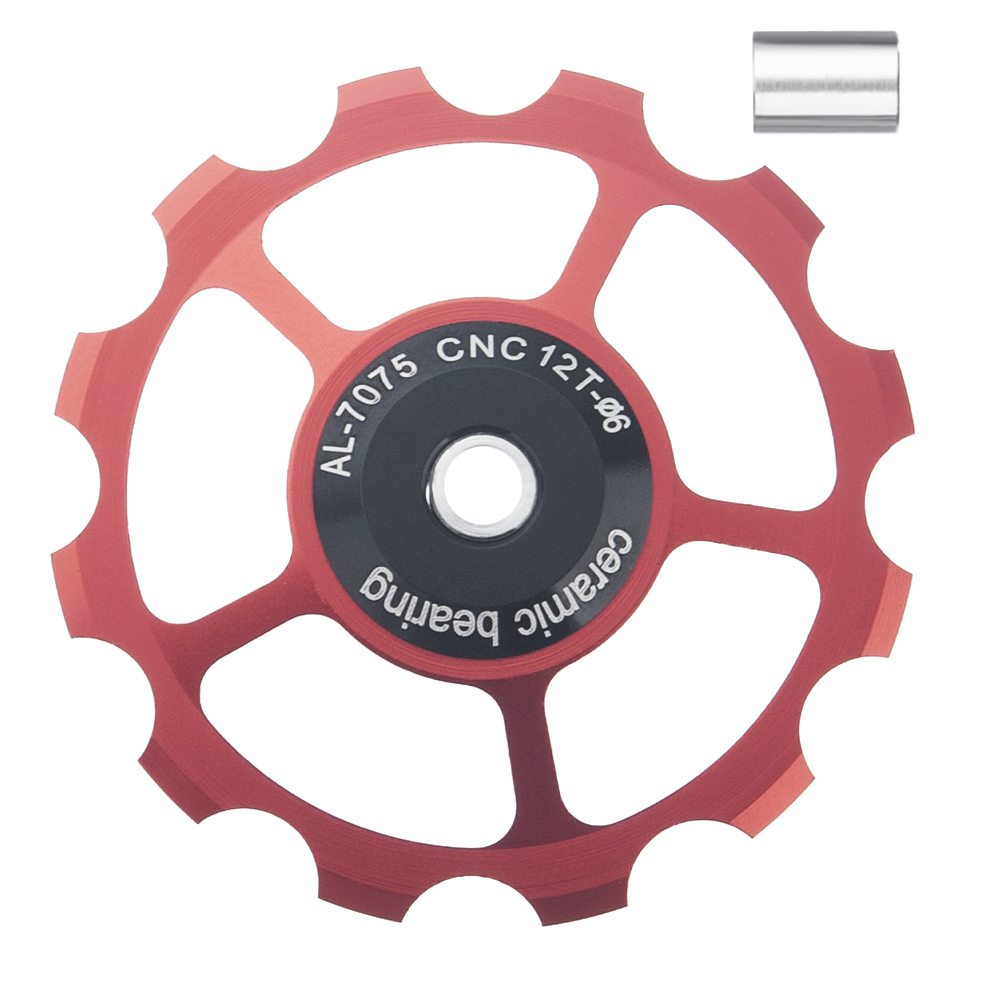 SENSAH MTB desviador trasero de bicicleta rueda Jockey polea de rodamiento de cerámica AL7075 CNC rodillo guía de bicicleta de carretera 11/12/13/14/15T