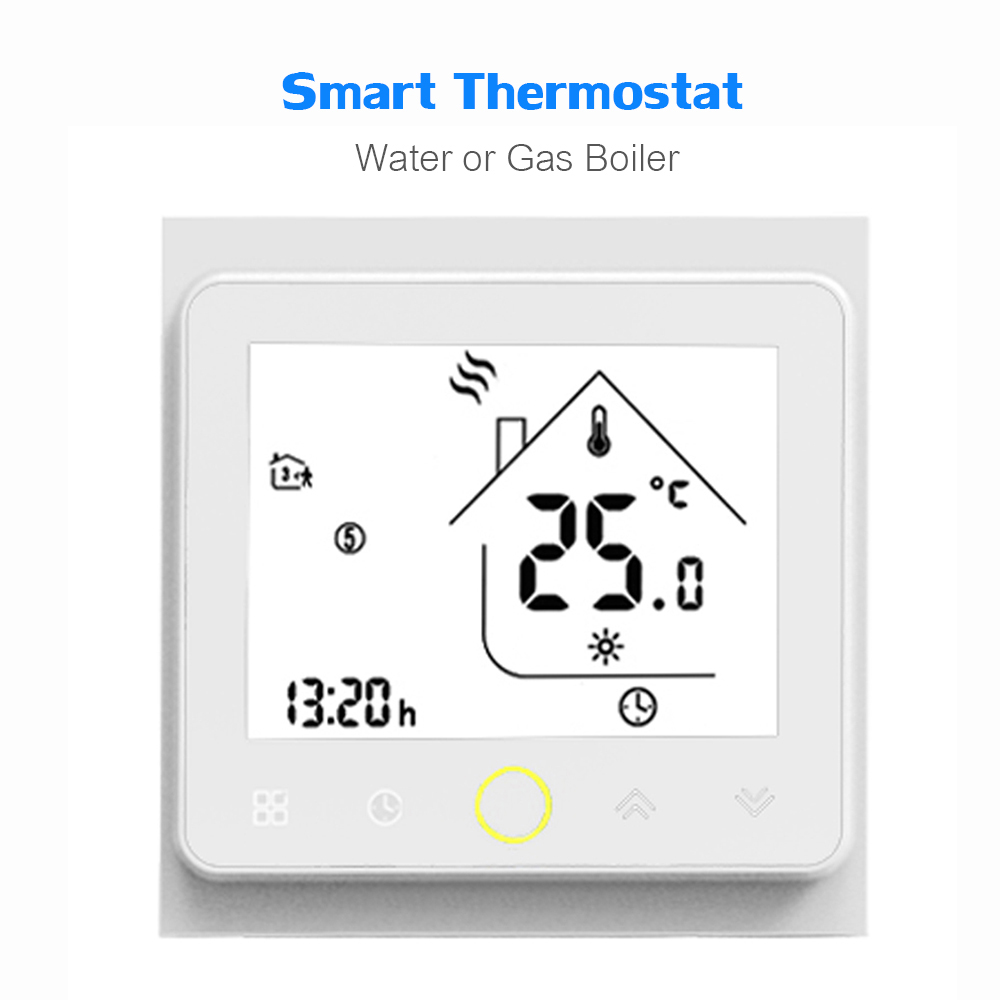 Smart WiFi Thermostat Water Gas Boiler Thermostat Temperature Controller APP Control Heating Termostato For Alex Google Home: White / With Wifi