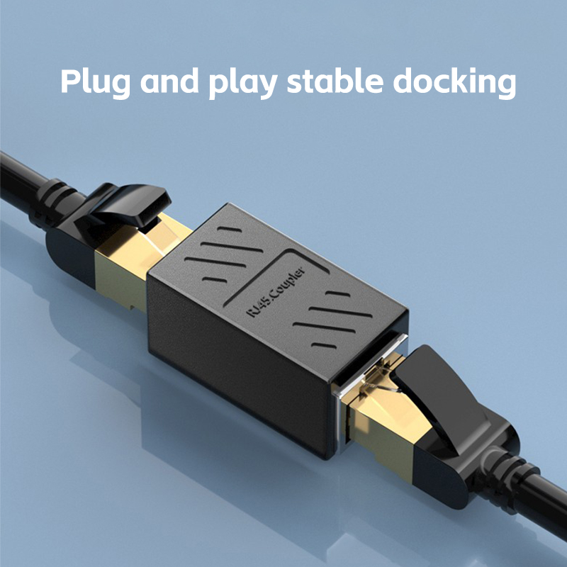 Rj45-Koppler Katze6 Katze5e Ethernet-Kabel-Verlängerung-Adapter 1000Mbps-Lan-Anschluss in Linie Koppler weiblich zu weiblich