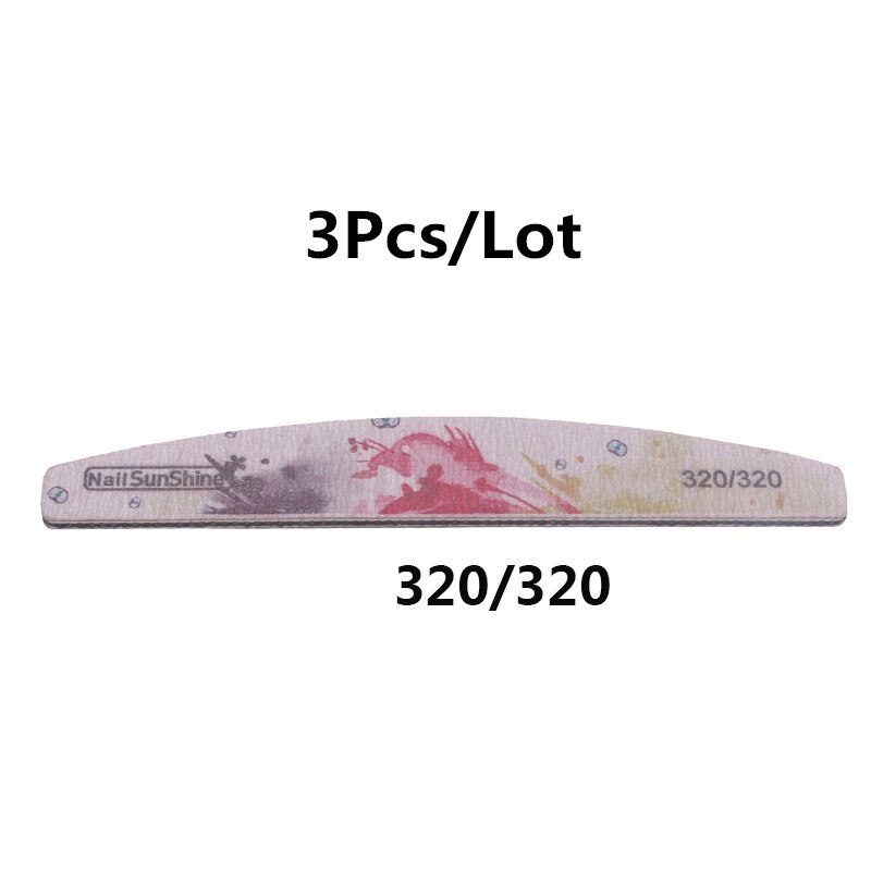 3 stuks nagelvijl met bloemenprint, nagelbufferblok, kleurrijk limoengroen, 80/100/150/180/240/320 afwasbare vijltjes, manicuretool: 06