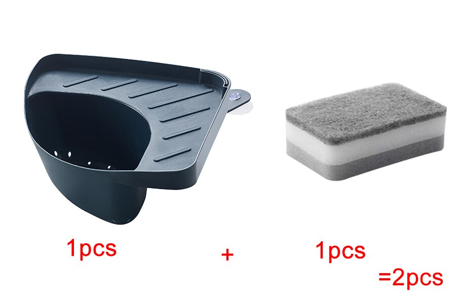 Tamis à égouttoir pour vaisselle, accessoires d'évier de cuisine, organiseur de porte-vaisselle: dary blue1pcs