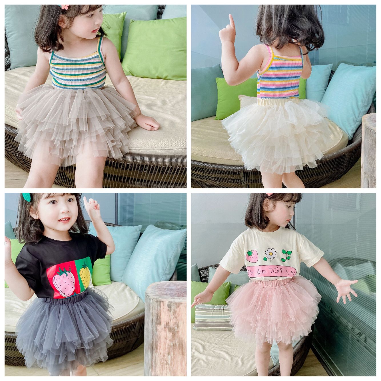 Baby Girls Princess Skirt Mesh Dance Costume Tutu skirt