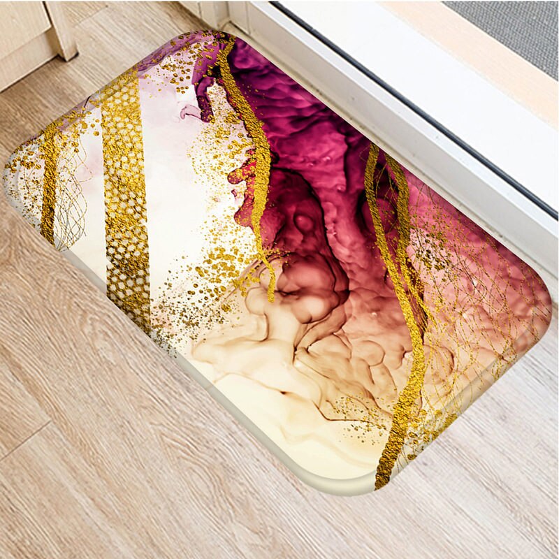1 kpl 40*60cm kiviraita marmorikuvio luistamaton mokka matto ovimatto ovimatto ulkokeittiö olohuone lattiamatto matto 48269: 2dd-48269-006