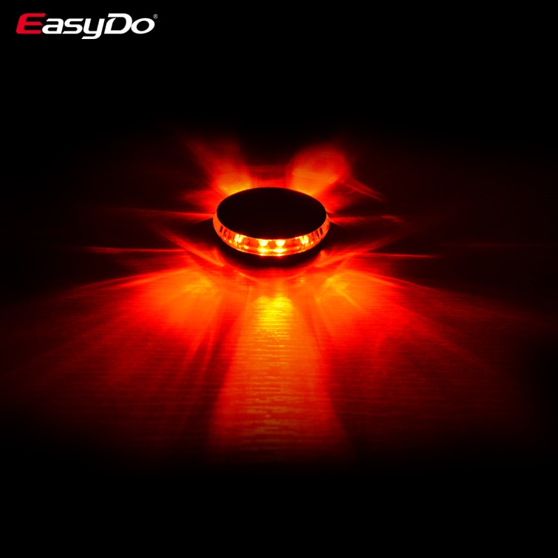 EasyDo Staart Achter Fiets Licht Speciale Kleurrijke Quick Dissasembly 6 Led Lamp Waterdicht Voor Fietslicht Mountainbike Racefiets UFO