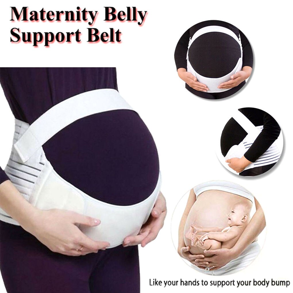 Gravide kvinder bælte talje mave støtte rem pige mavebånd tilbage bøjle justerbar åndbar