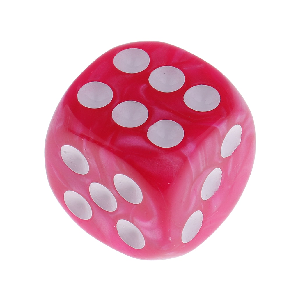 Greensen 20pcs 16mm Clear Number Dice für Brettspiele Langlebige