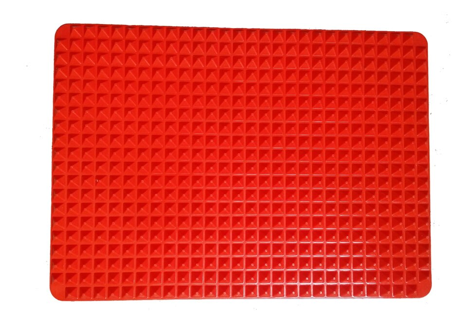 1 st röd silikon pyramid bakmatta bakformar matta värmebeständig matlagning ugn matta bakplatta silikon stekmatta kök: Default Title