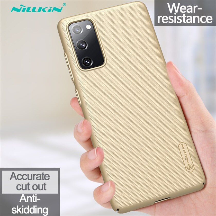 For Samsung Galaxy S20 FE 5G Case Nillkin Frosted Shield Hard PC Back Cover For Samsung S20 Fan Edition S20 Lite S20 Ultra Plus: For S20 Plus / Gold