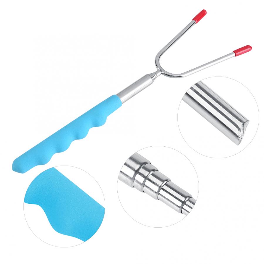 5 st kebab teleskoperande bbq hundspett gafflar stekpinnar camping grillredskap prylar matlagningsverktyg