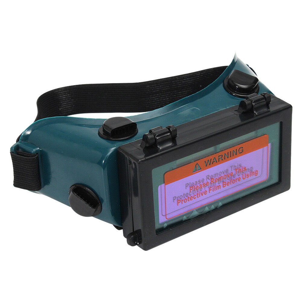 Lens Solar Powered Safety Welding Goggles PVC Automatic Dimming Eyes Protector