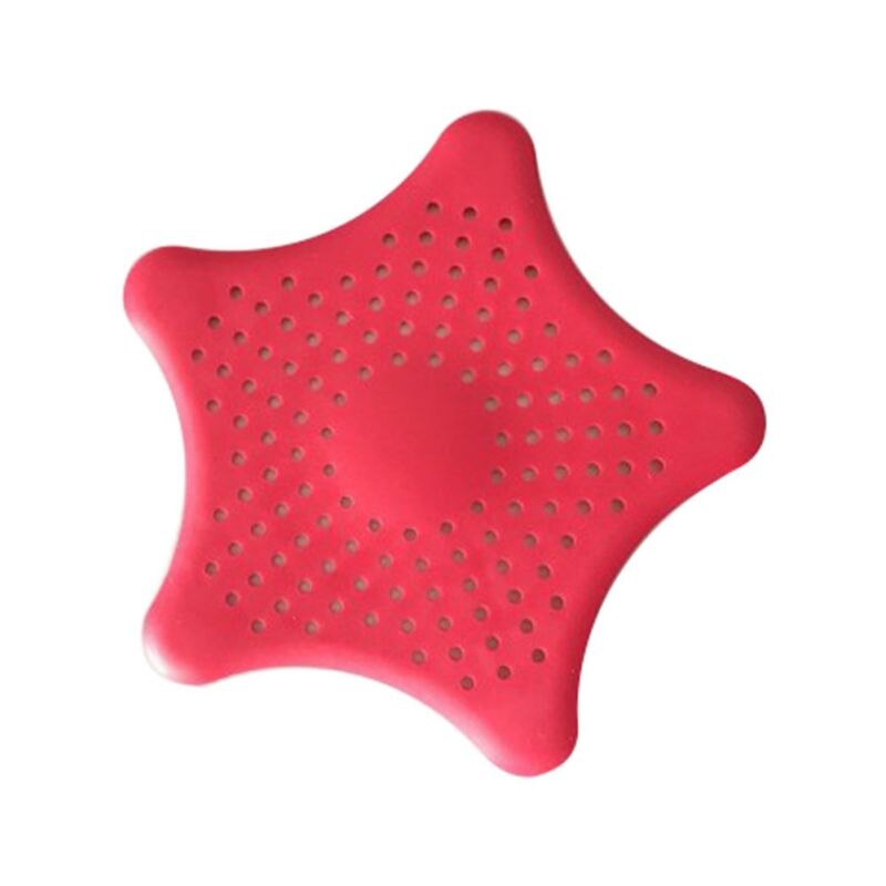 Kitchen Sink Strainer Silicone Drain Stopper Star Shaped Drain Cover Shower Drain Covers Kitchen Sink Accessories Gadgets &: A5