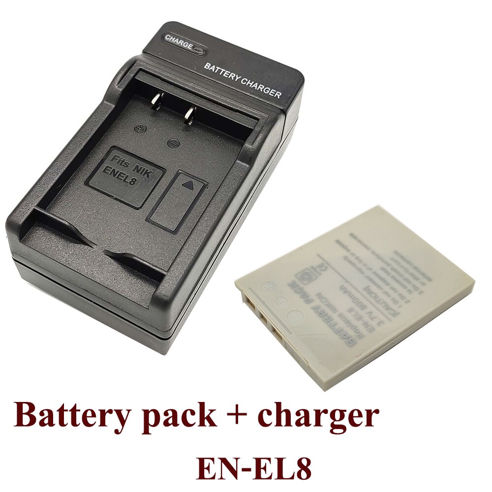 EN-EL8 ENEL8 Battery + wall charger for Nikon COOLPIX P1 P2 L1 L2 S1 S2 S3 S4 S5 S6 S7 S7C S8 S9 S51 S50 S52 MV12 CAMERA