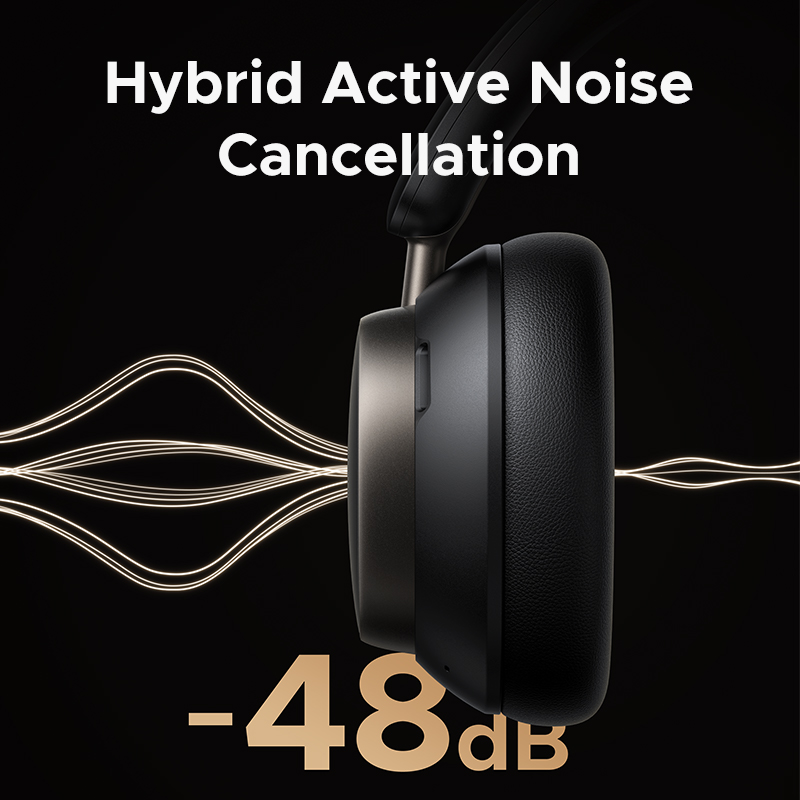 UGREEN Studio Pro 48dB ANC słuchawki bezprzewodowe nauszne słuchawki Bluetooth aktywne tłumienie szumów Hi-Res LDAC 120h czas odtwarzania