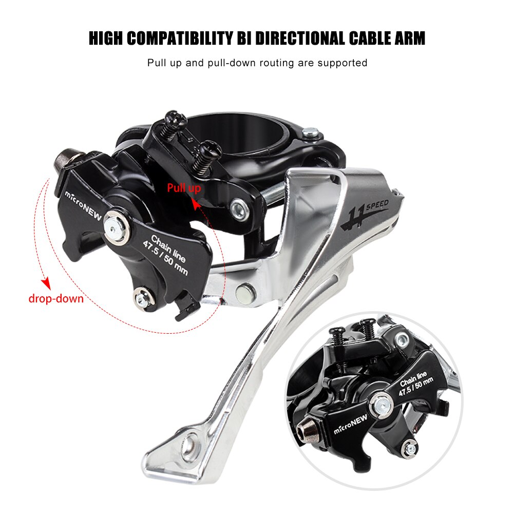3x7S 3x8S Front derailleur FD M360 21 24 Speed Bike Derailleur Mountain bike On Dual Pull Bicycle Bike Shifter Shift Lever