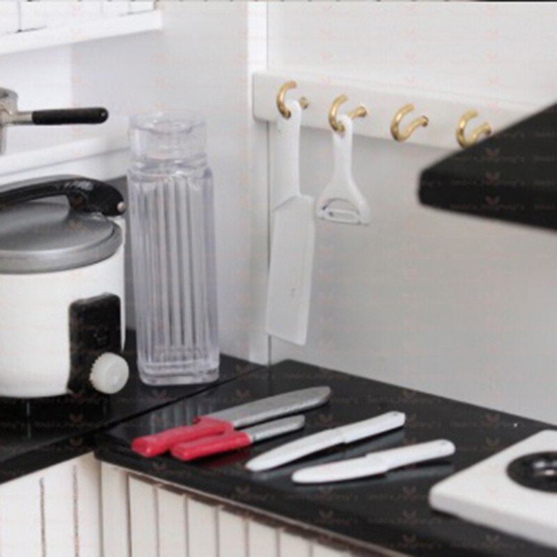 4Pcs 1/12 Leuke Poppenhuisminiaturen Keuken Mini Mes Set Mini Meubels Accessoires