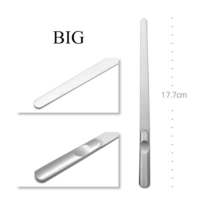 1pc acier inoxydable lime à ongles tampon métal meulage ponçage gommage ongle Art accessoires manucure pédicure outils: AD008C