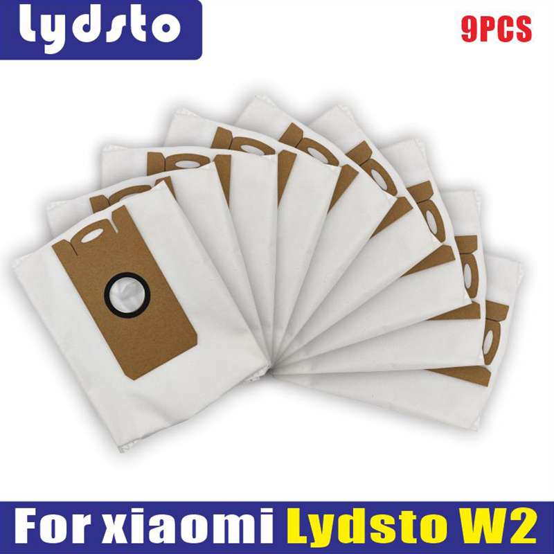 For xiaomi Lydsto W2 Dust Bag Accessories Spare Part Mop cloth Robot Vacuums Hepa filter Side Brush Replacement Parts: Lavender