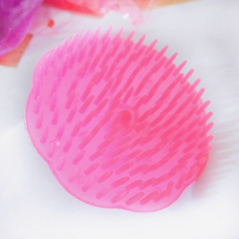 Curly Wide Tooth Styling Exquisite Comb Hair Straightener Hairdressing Plastic Care Antistatic Salon Fish Tooth Massage Comb: Rose red