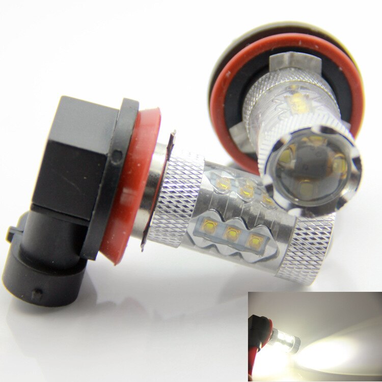 Auto Led Lamp Cree H11 / H8 80W 16smd Led Fog Lamp Led Koplamp