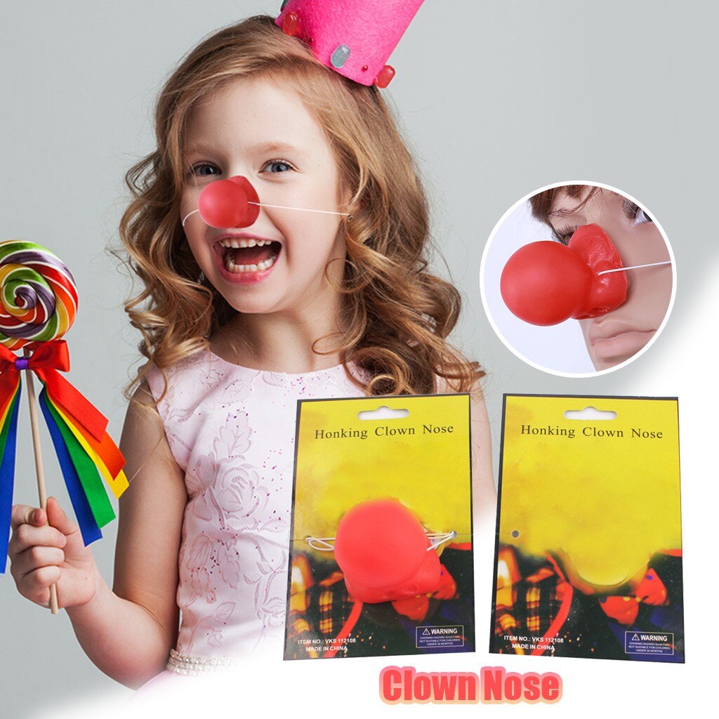 Il Suono e la Palla Anello Rosso della Spugna della Gomma Piuma Nose Clown Magico Costume Del Partito Di Travestimento Di Natale Giocattoli Educativi per I Bambini