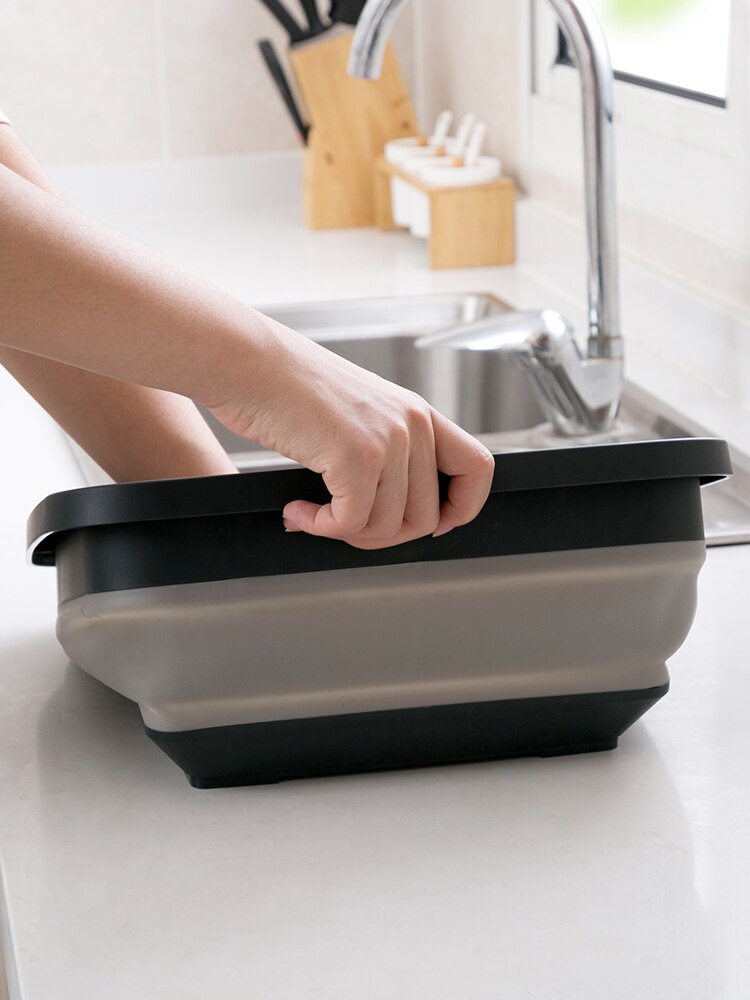 Portable Folding Washbasin Household Telescopic Plastic Sink Travel thick Small Wash Basin Plastic Camp Sink