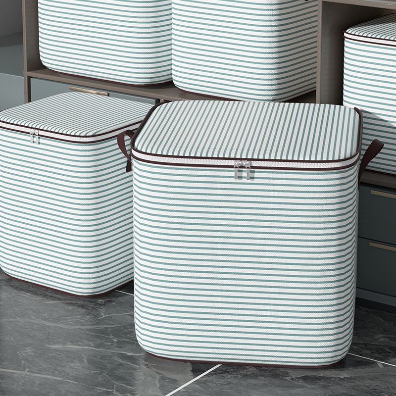 Beutel-Aufbewahrungstaschen-Organizer, der zum Aufbewahren von täglichen Bedarfs mit Deckeln, Reißverschluss, faltbar, hohe Kapazität, für Kleidung, Decke-Behälter