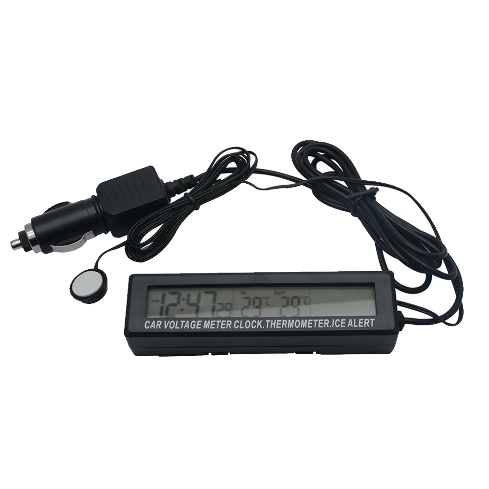 3 in 1 draussen Auto Zubehör Mini LED-anzeige Auto Noctilucence Spannung Meter drinnen Multifunktionale Thermometer Digitale Uhr: Ursprünglich Titel