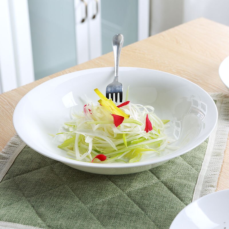 White Ceramic Plate Bone China Dishes